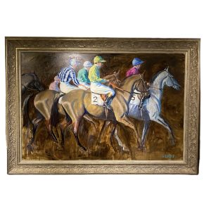 Oil On Canvas By  John Fitzgerald Coming into Line