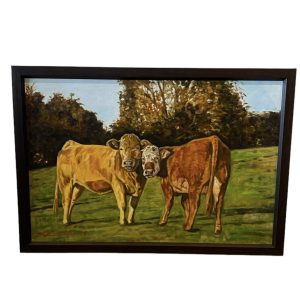 Double Trouble Oil On Canvas By LudMilla Pennyfeather