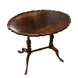 Antique Style Oval Mahogany Wine Table