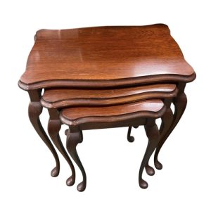 Antique Style Mahogany  Nest of 3 Tables